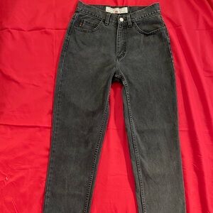 Guess Original  Jean.  High waisted from the 90’s. Black. Straight Leg.